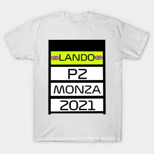 Lando Norris P2 Monza Pit Board T-Shirt